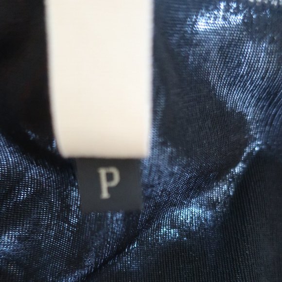 Womens RN CONVERTIBLE Pewter Metallic Long Sleeve Bodycon Mini Dress P US/XS * - Picture 12 of 13